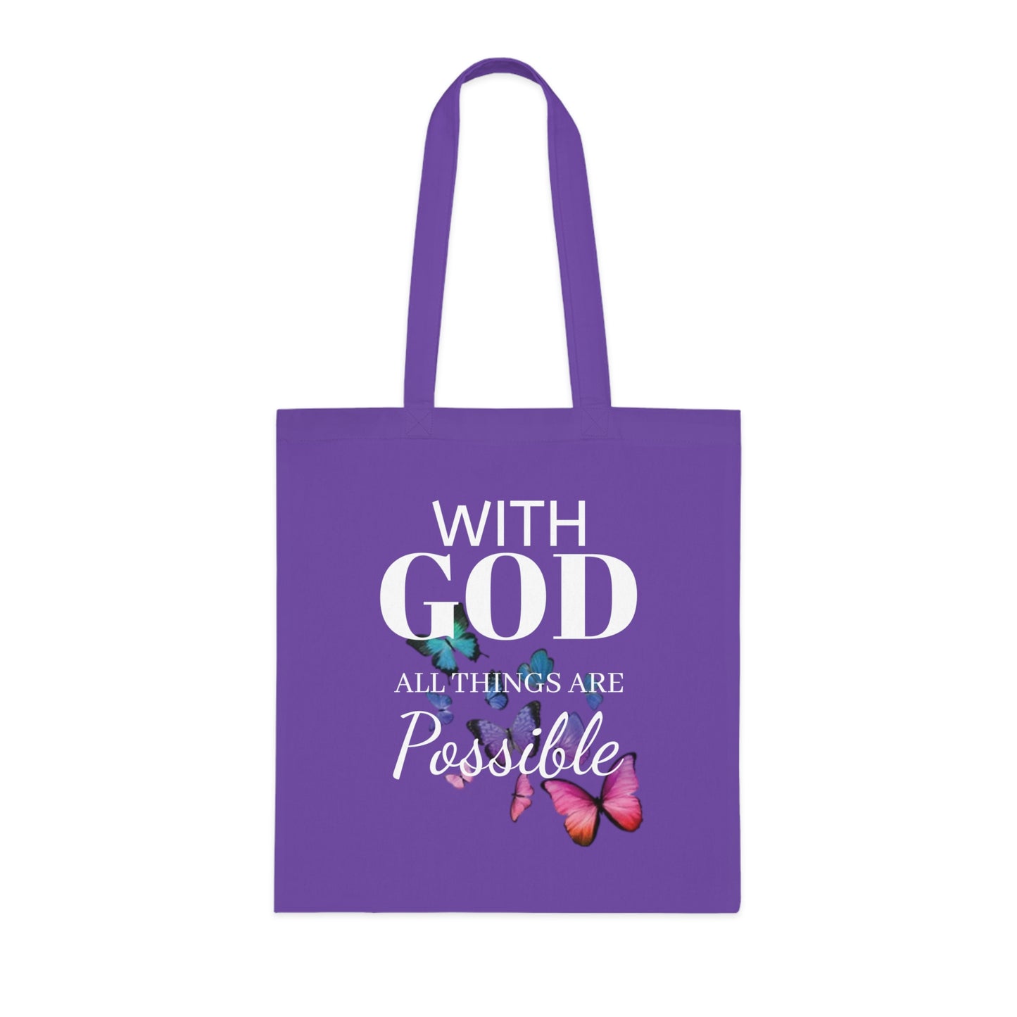 With God all Things are Possible Tote Bag