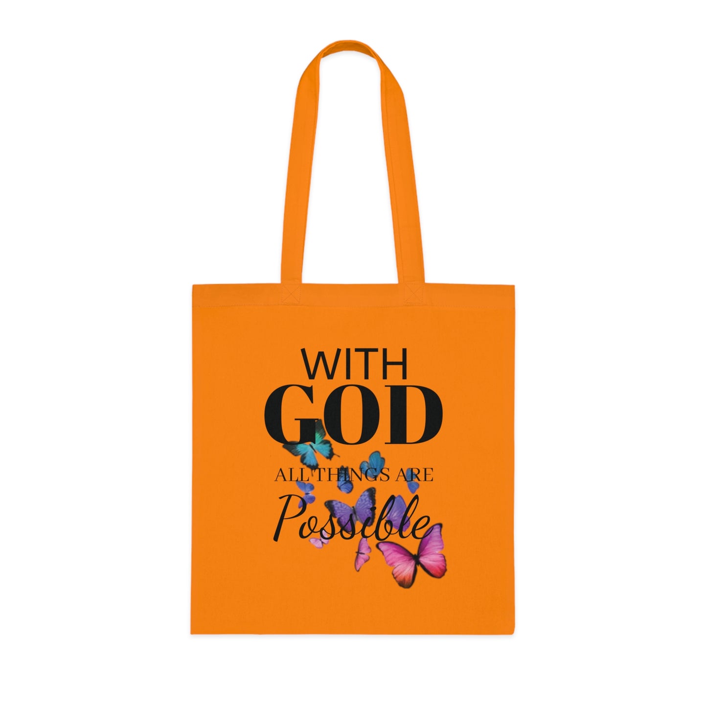 With God all Things are Possible Tote Bag