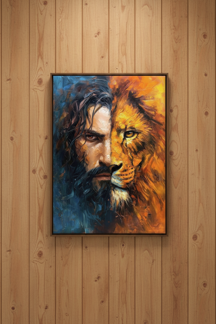 Lion of Judah - Wooden Background
