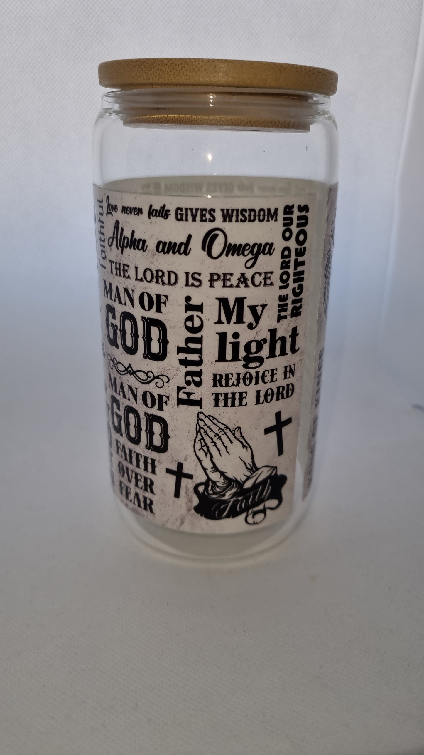 Man of God Mason Jar