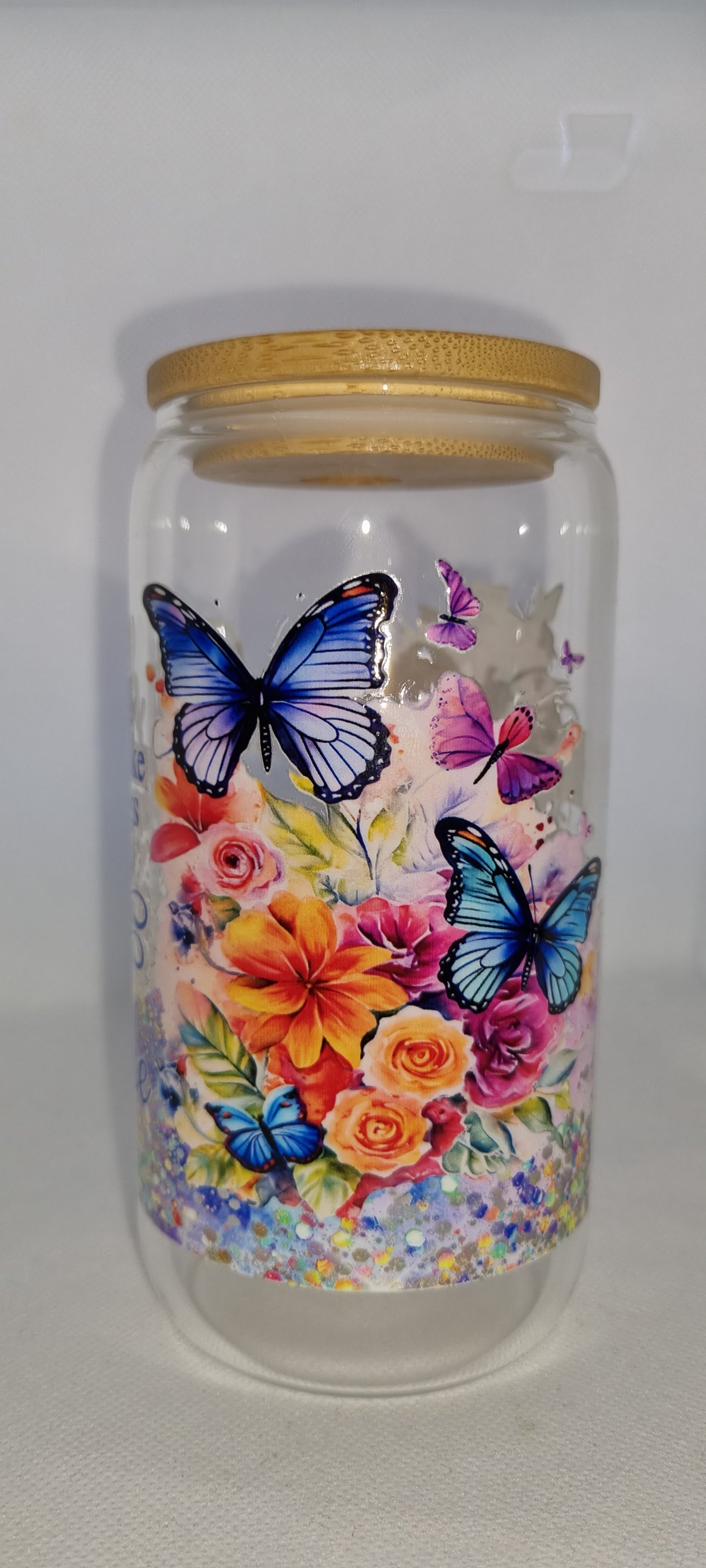 Faith Butterflies Mason Jar