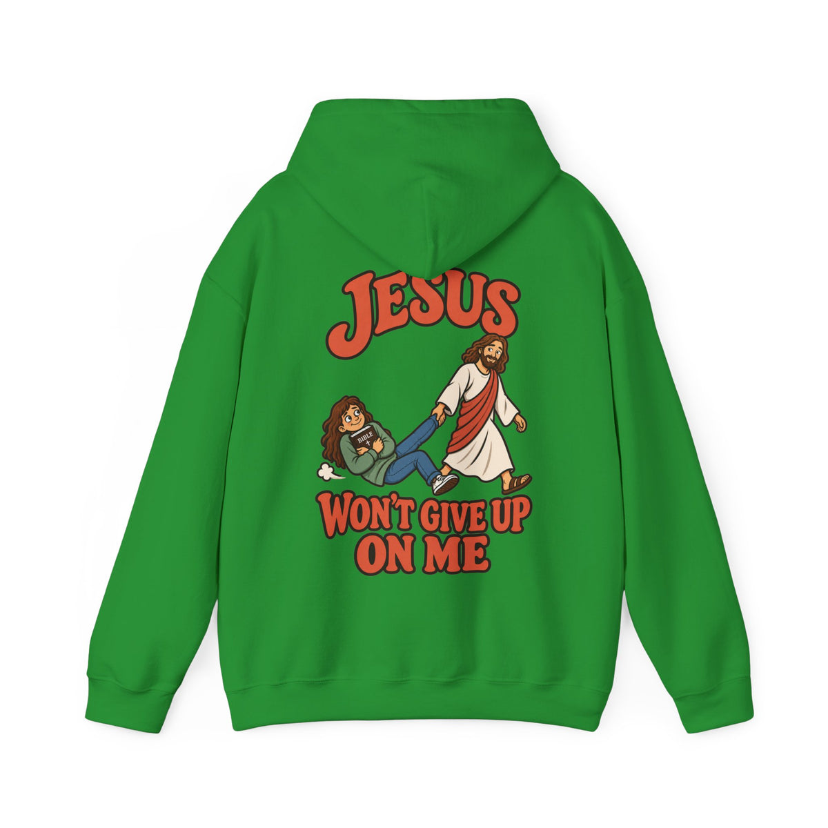 Jesus Won’t Give Up on Me Christian Hoodie - Women