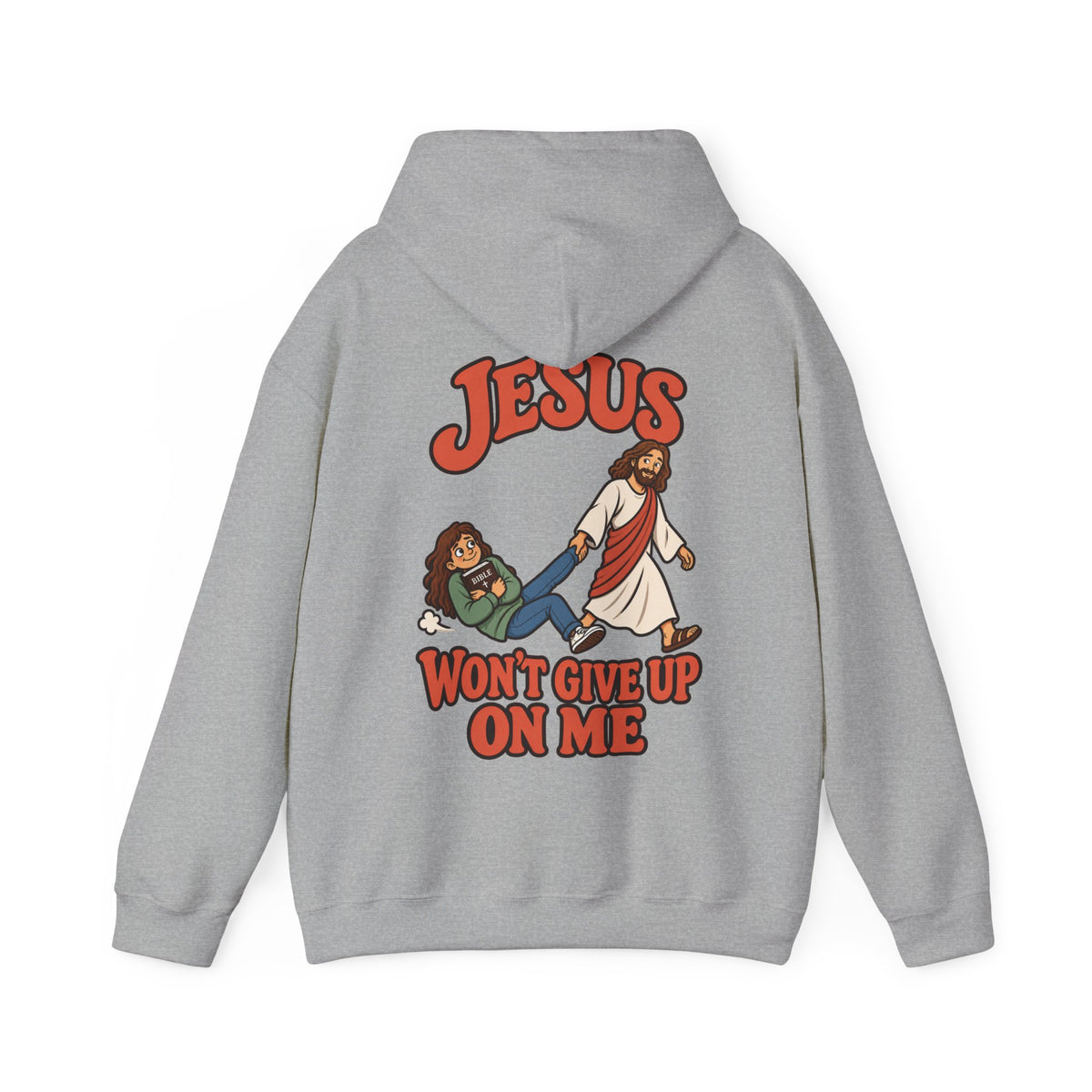 Jesus Won’t Give Up on Me Christian Hoodie - Women