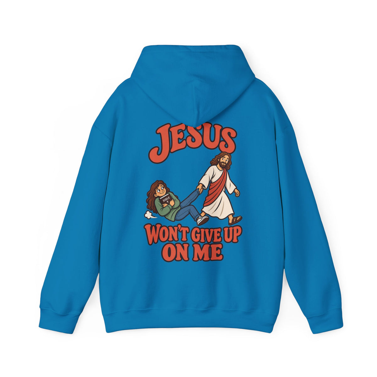 Jesus Won’t Give Up on Me Christian Hoodie - Women