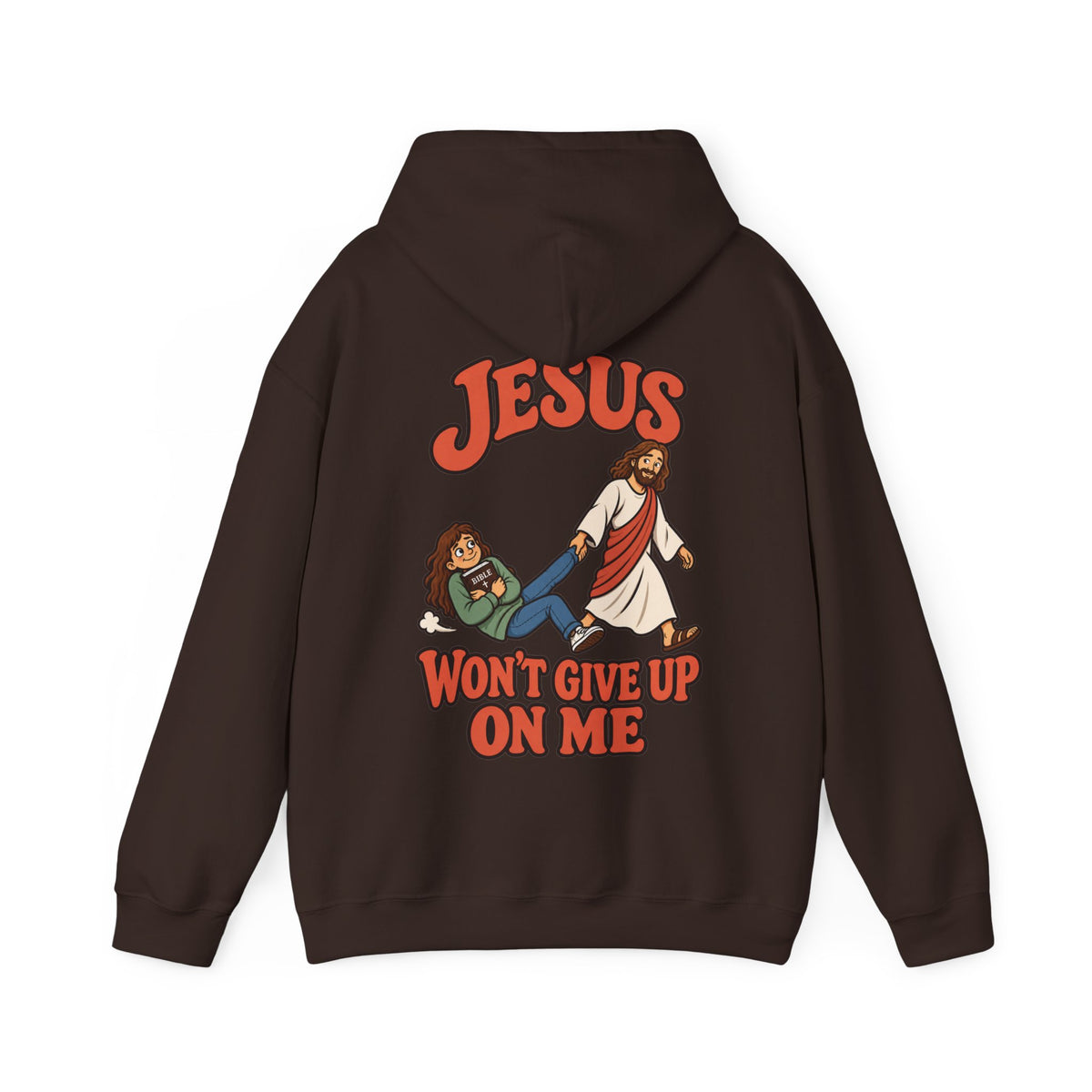 Jesus Won’t Give Up on Me Christian Hoodie - Women