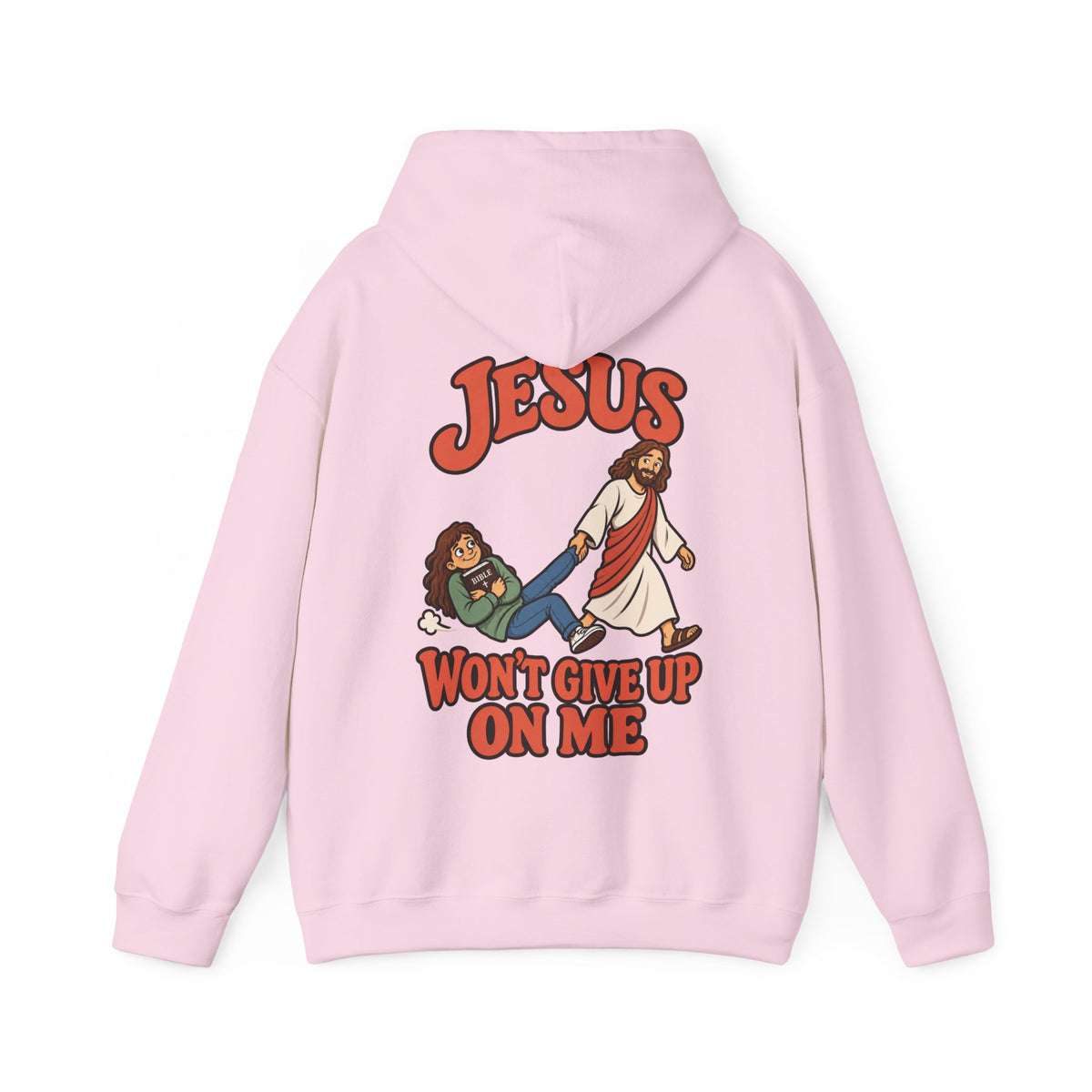 Jesus Won’t Give Up on Me Christian Hoodie - Women