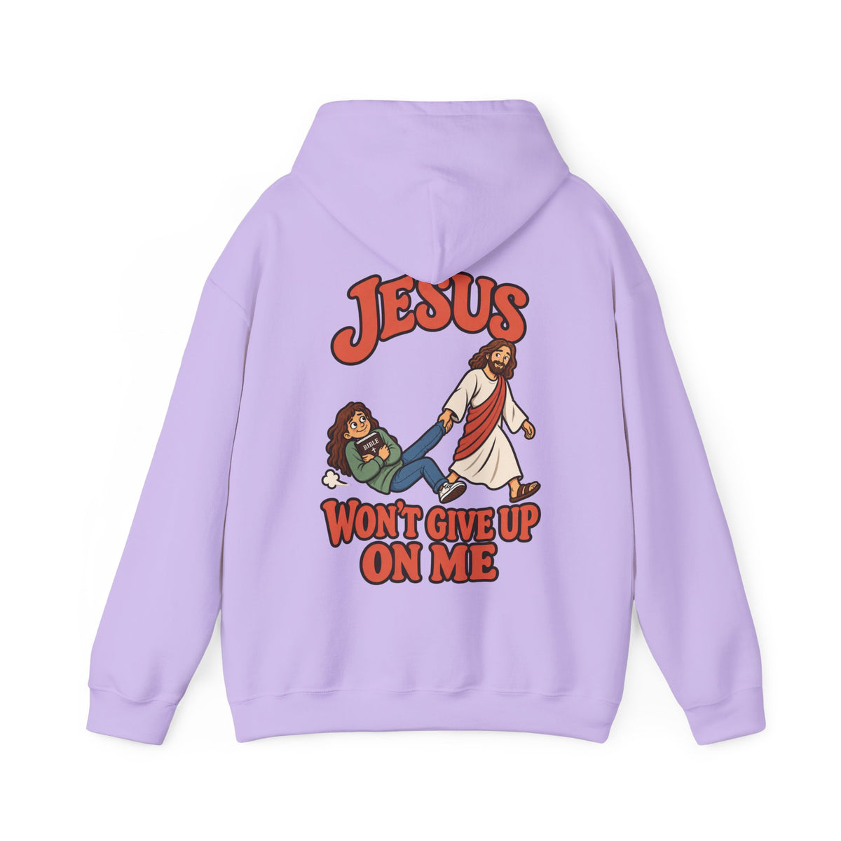 Jesus Won’t Give Up on Me Christian Hoodie - Women