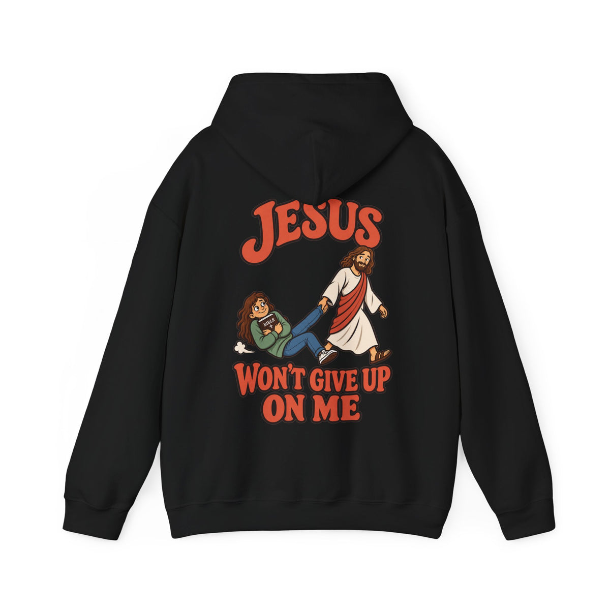 Jesus Won’t Give Up on Me Christian Hoodie - Women