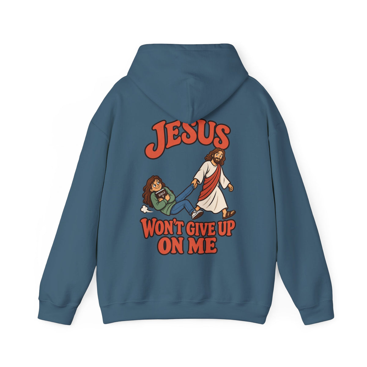 Jesus Won’t Give Up on Me Christian Hoodie - Women