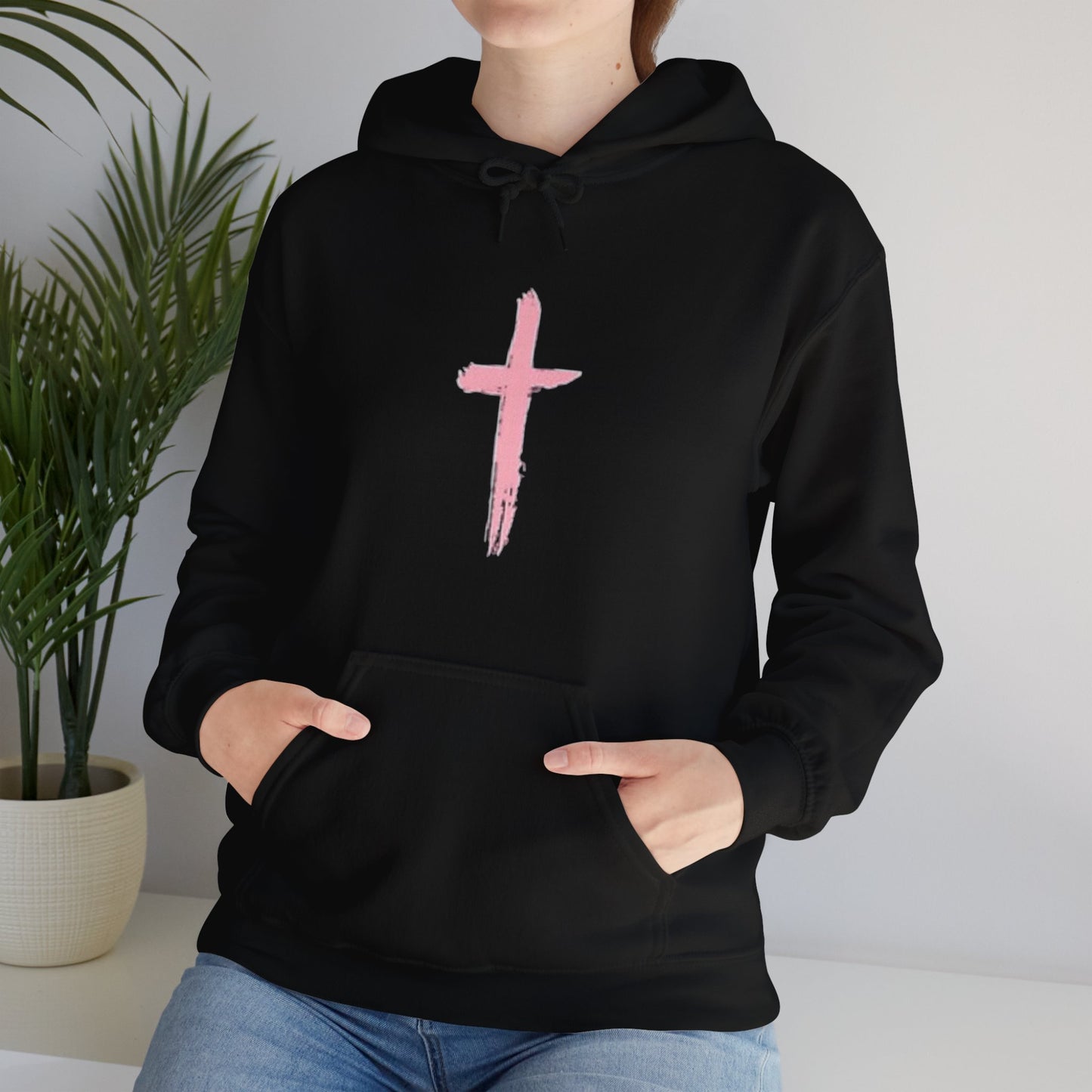 Pink Cross Hoodie