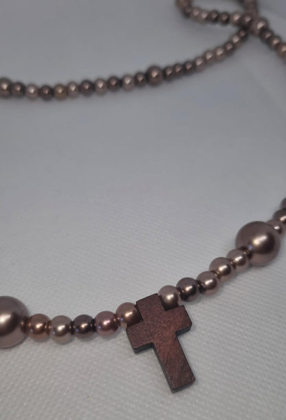 Wooden Cross Necklace