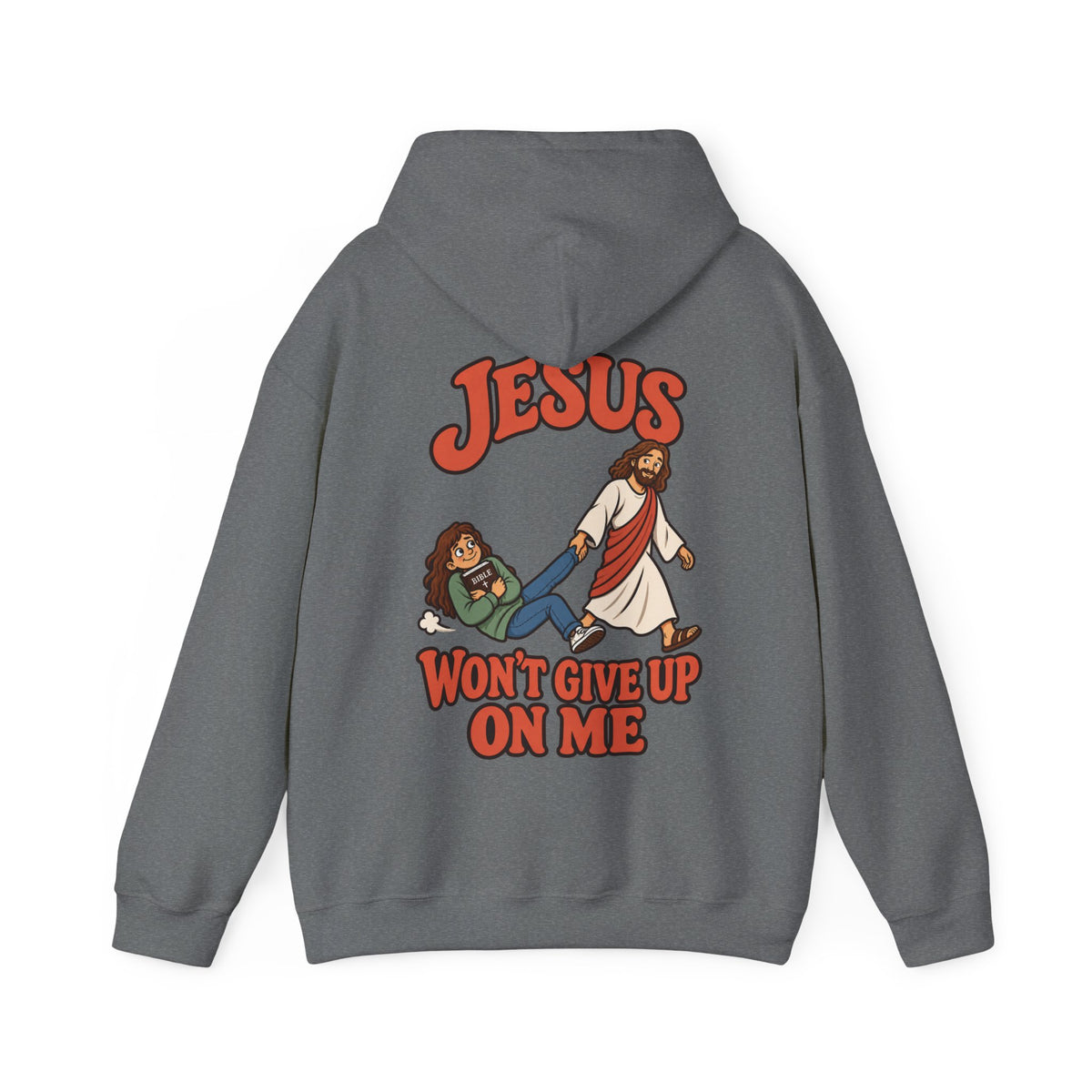 Jesus Won’t Give Up on Me Christian Hoodie - Women