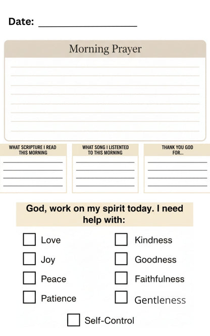 30-Day Prayer Journal - Digital Download