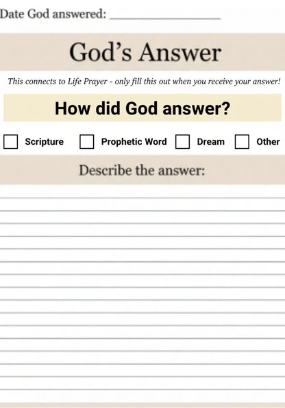 30-Day Prayer Journal - Digital Download