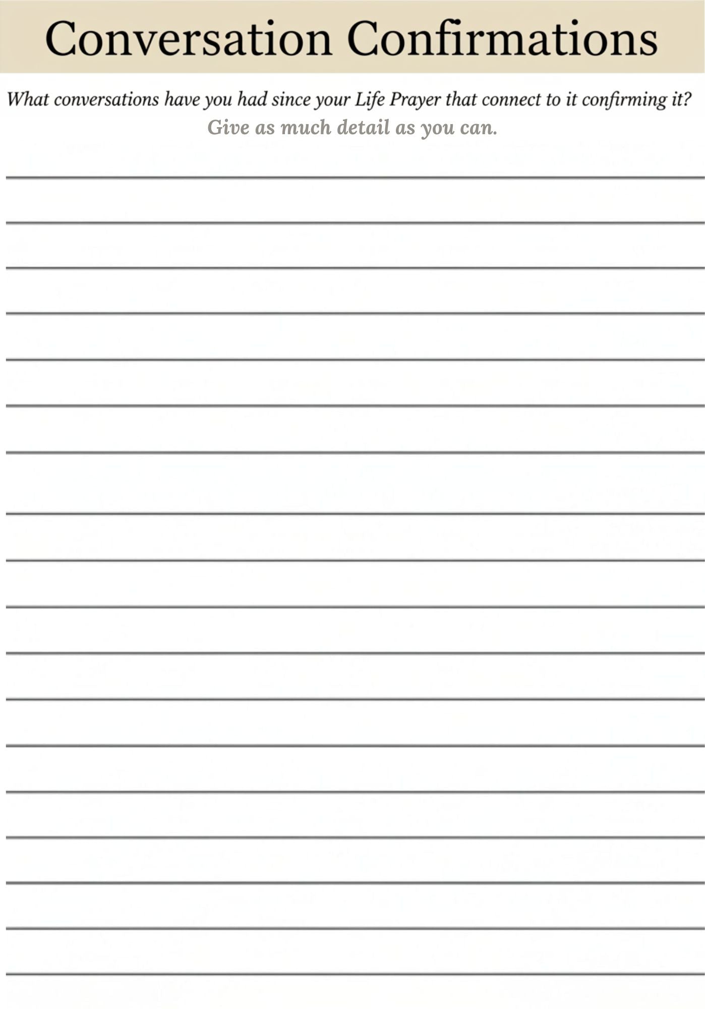 30-Day Prayer Journal - Digital Download