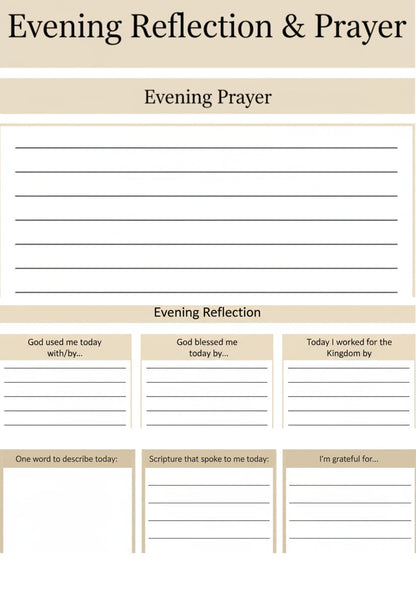 30-Day Prayer Journal - Digital Download