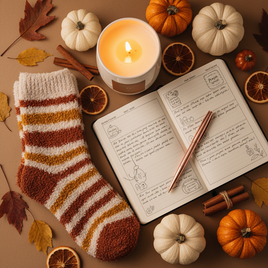 Autumn flat lay