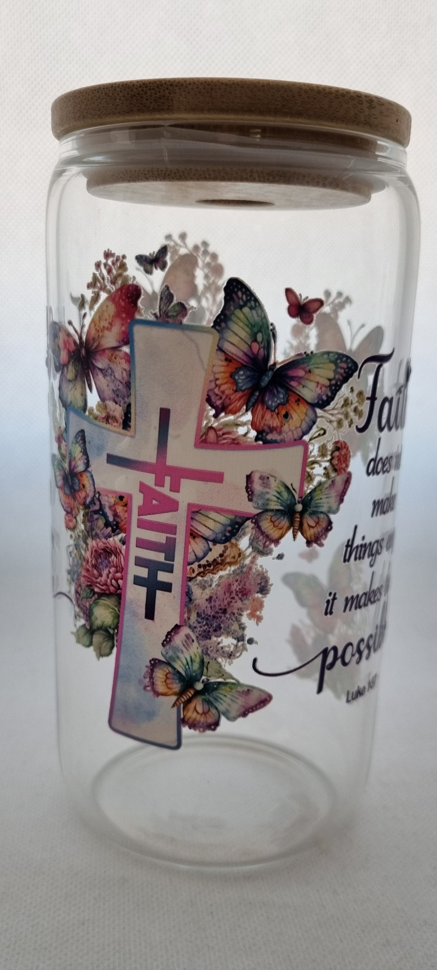 Faith Cross Mason Jar