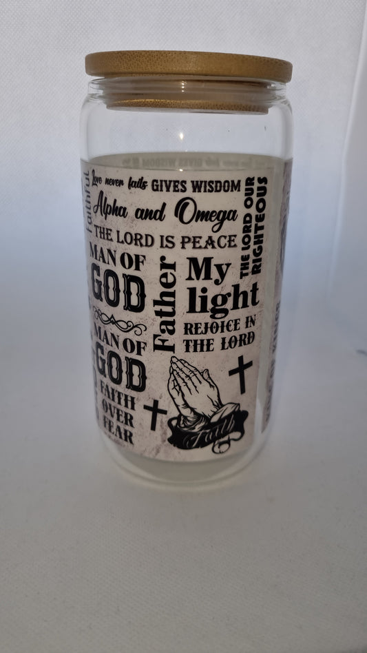 Man of God Mason Jar