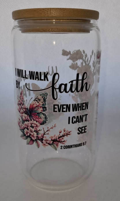 Walk by Faith Mason Jar