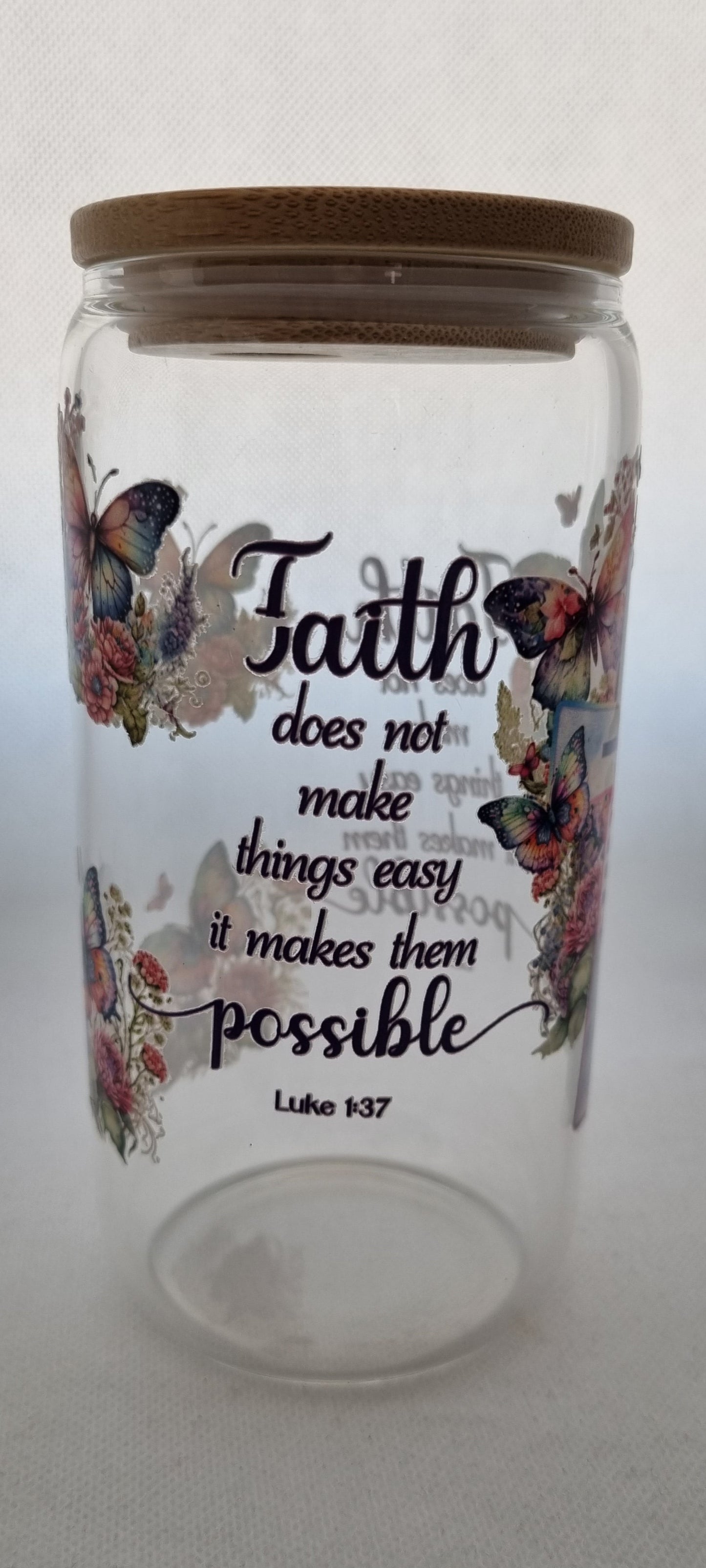 Faith Cross Mason Jar