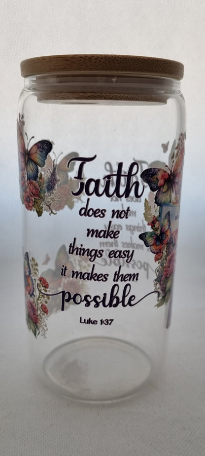 Faith Cross Mason Jar