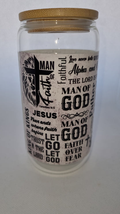 Man of God Mason Jar