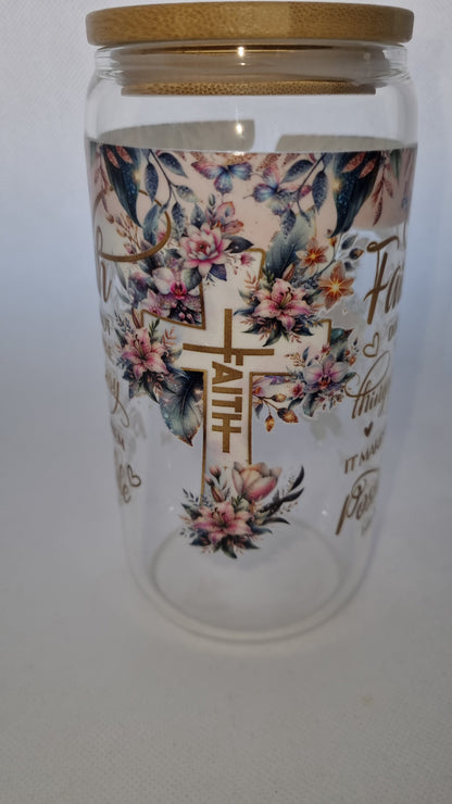 Golden Faith Mason Jar