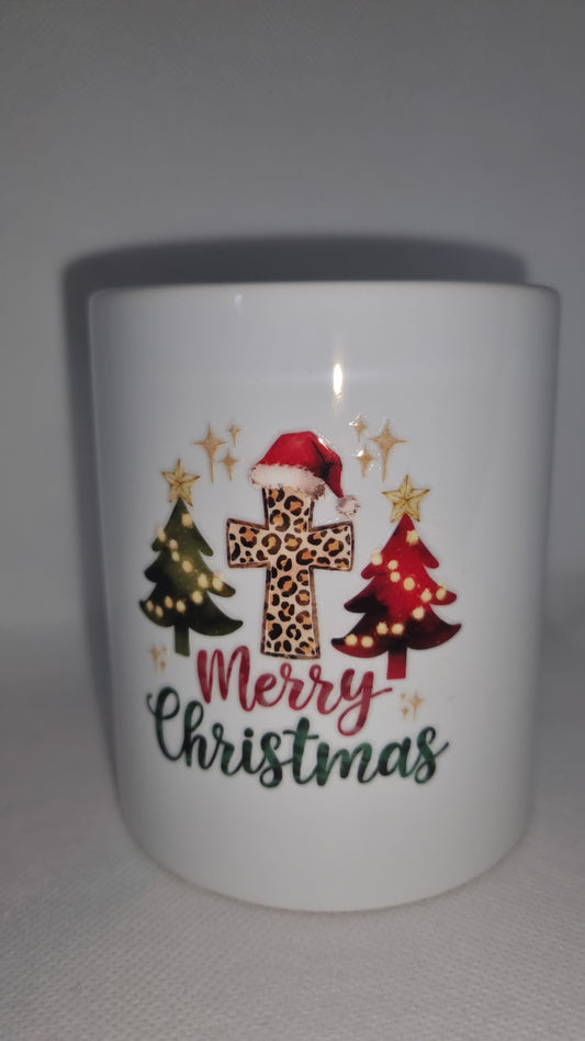 Merry Christmas Cross Mug