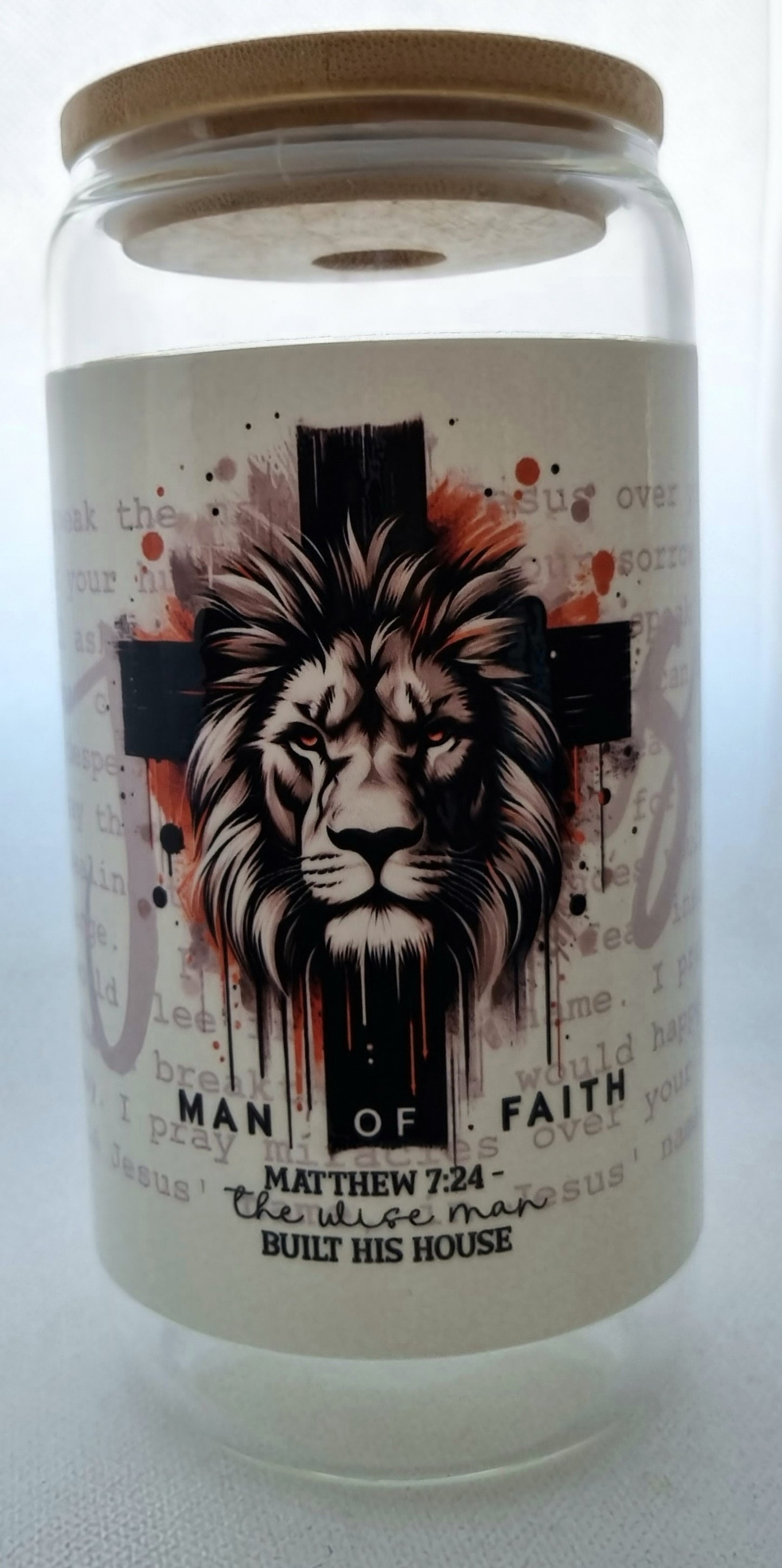Man of Faith Mason Jar