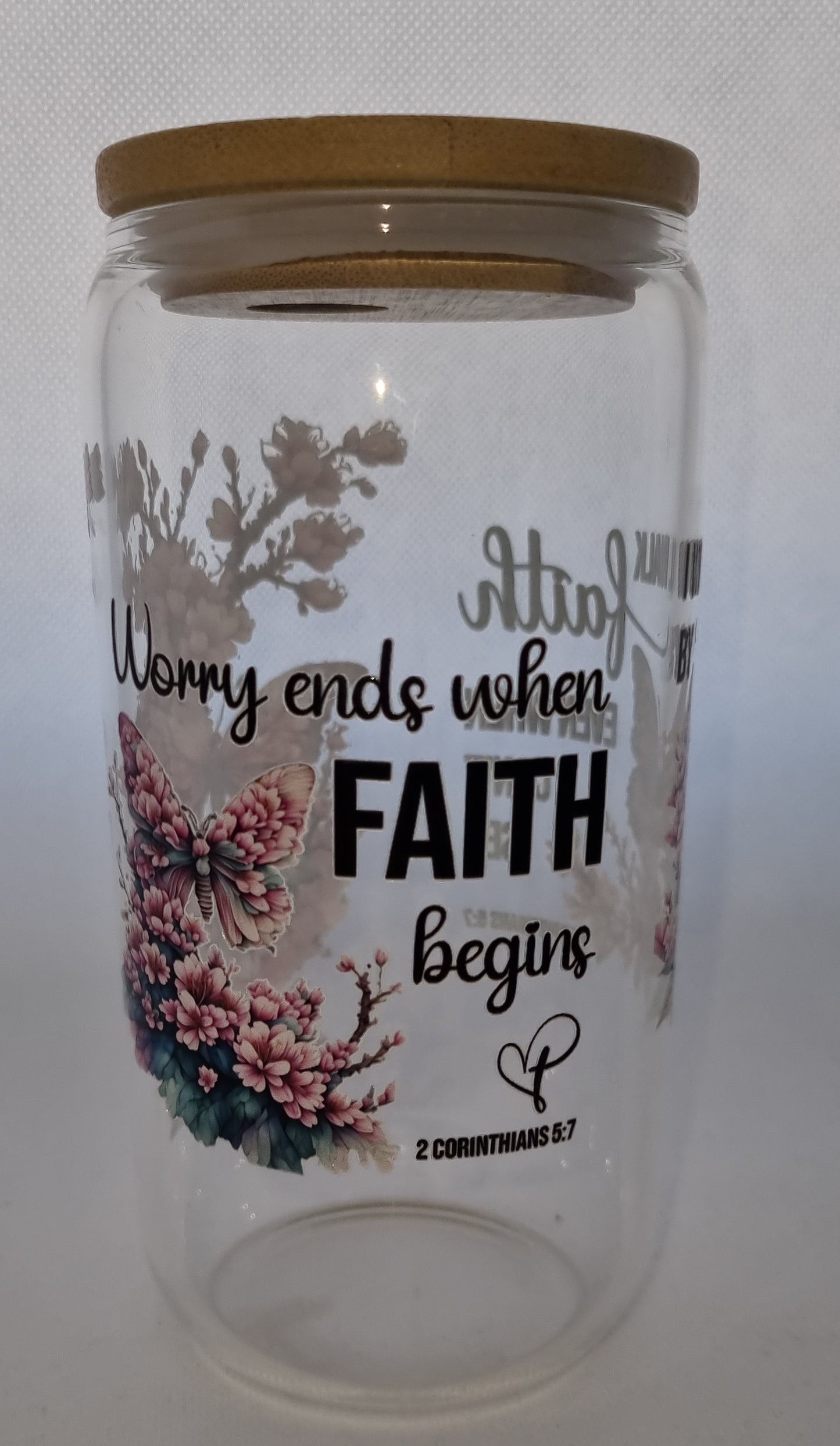 Walk by Faith Mason Jar